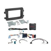 Kit 2 DIN compatible con Fiat Ducato 11/2021-2024 ISO/Mini ISO SWC/Antena