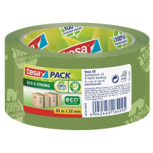 Fita adesiva - TESA - Eco & Forte - 50 mm x 66 m - Transparente - Papelão e plástico reciclados