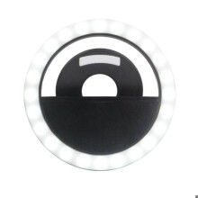 Anneau de lumière LED pour smartphone - BIGBEN CONNECTED - Universel - 36 LED - 3 niveaux - Fixation clip