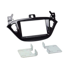 Adaptador de fachada 2-DIN para Opel Adam 2013 >/ Corsa (E) negro piano