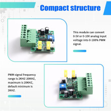0-5V/0-10V to 0- Analog Input Voltage to PWM Signal Generator PLC AD Converter Module NPN-PWM 5V 24V Level Output