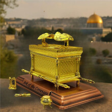 Ark of the Covenant Model Replica - Biblical Tabernacle with Aaron'S Rod, Manna & Stone Tablets for Collectors