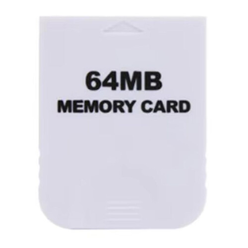 White Memory Card High Speed Flash Memory Chip Easy to Use for   Gamecube GC NGC Game 64MB