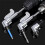 Corner Tool Screw Hub, Multi-Function Bend Screwdriver Bit, 360 Rotatable 1/4in 3/8in 1/2in Socket Adapter Set 2