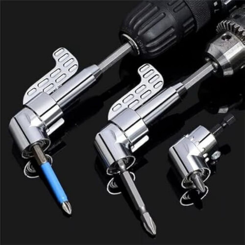 Corner Tool Screw Hub, Multi-Function Bend Screwdriver Bit, 360 Rotatable 1/4in 3/8in 1/2in Socket Adapter Set 1