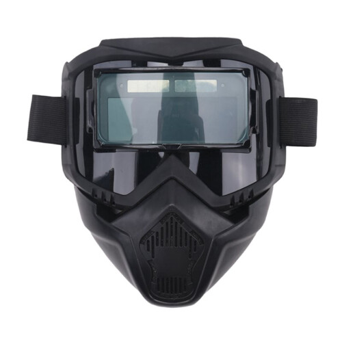 4X Auto Darkening Welding Glasses Adjustable Band Detachable  Mask Impact Split Type Face Protector 1