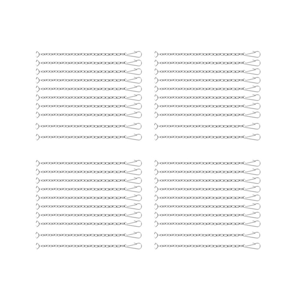 40 Pieces Toilet Handle Chain Stainless Steel Toilet Flapper Lift Chain Replacement Fits Most Toilet Flappers 4712358152824