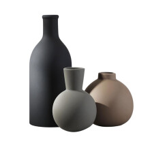 Set van 3 Keramische Vazen, Vazen voor Woondecoratie, Rustieke Vaas, Boerderijdecoratie, Vazen voor Boeketten, Pampagras, Gedroogde Verse Bloemen