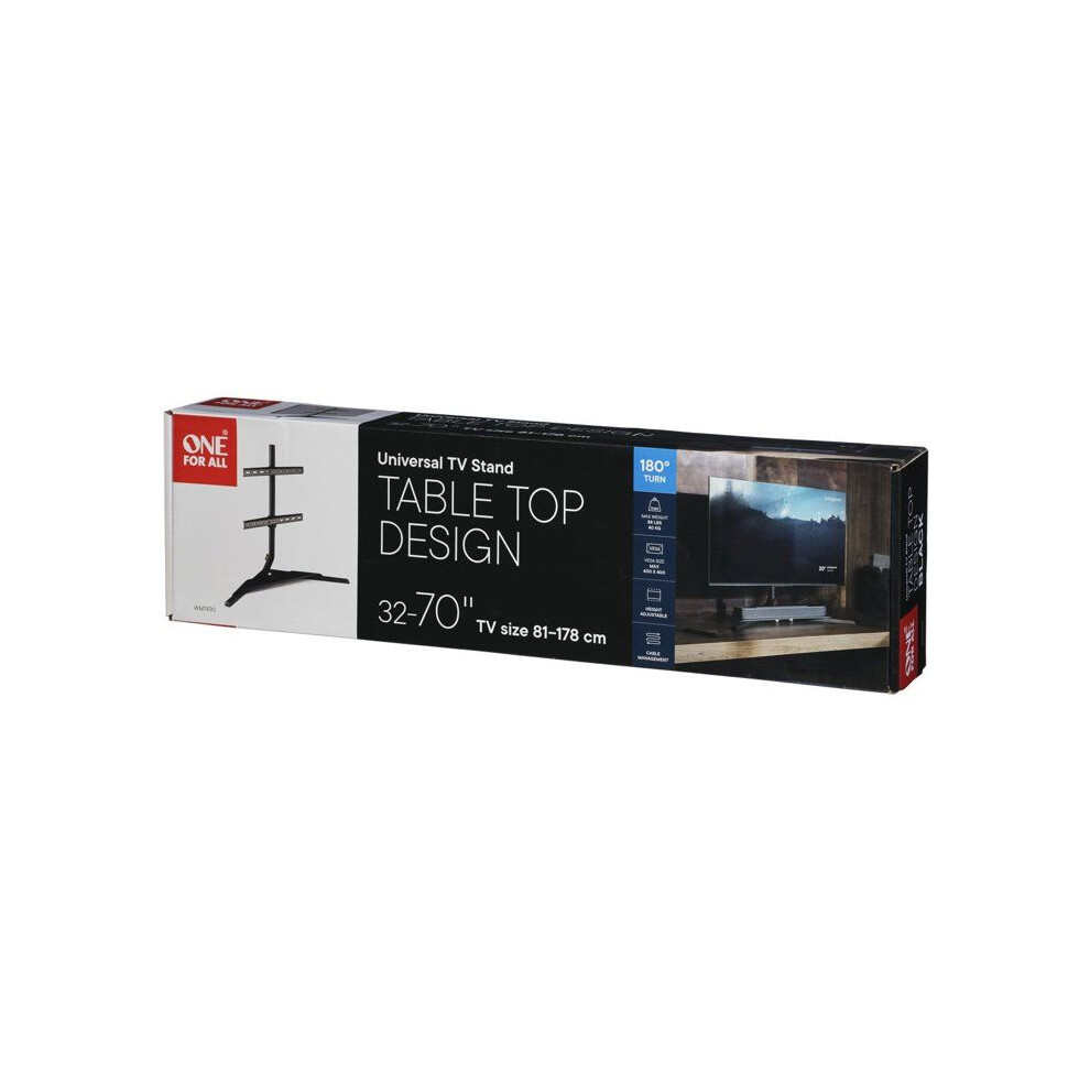 Tv Stand Support - 180 Adjustable - 32-70'' - Vesa 400 Max - Soundbar Support Anthracite 8716184077142