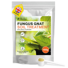 Detox Organica Anti-Fungus Gnat Soil Treatment 100g - Powder 100% Soluble - Multi-Pest Control for Gnats, Black Flies, and Mosquito Larvae - with 5g