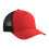 (One Size, Red/Black) Atlantis Headwear Dempo 5 Panel Stretch Unstructured Trucker Cap 2