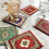 Persian Woven Coasters Carpet Pattern Coaster Dining Table Decoration Technology.Red 7