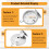 Oven Thermometer for Baking Cake and Bread Meat Aluminum Baking Tools and Accessories for Kitchen 4