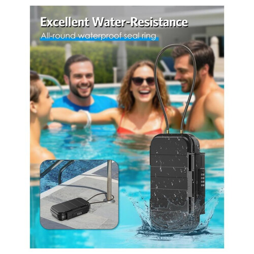 Cassaforte Portatile da Viaggio, Cassaforte di Sicurezza con Combinazione e Codice,  Cassaforte da Viaggio Antifurto Impermeabile B 2