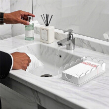 Akryl Handdukshållare för Gäst - Genomskinlig, Elegant Design för Badrum, Kök, Hotellevenemang