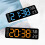 Large Digital Wall Clock Temperature and Humidity Week Display Electronic LED Table Alarm Clock 12/24H 2