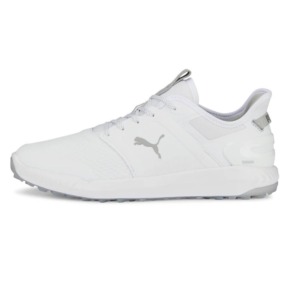 Puma Golf (Uk 9.5, ) Mens Ignite Elevate Spikeless Comfort Waterproof Golf Shoes White/Silver