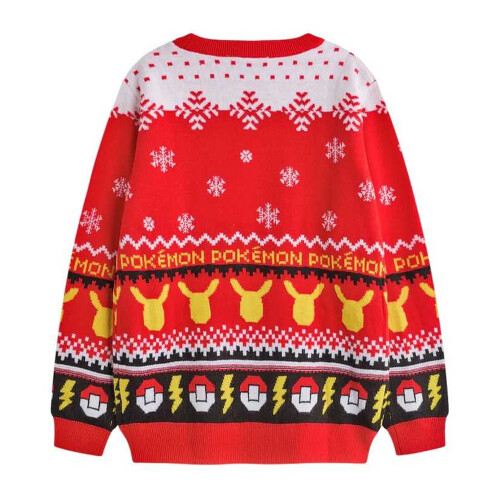 Pokémon (5-6 Years, Red Solid) Pokemon Boys Pikachu Christmas Jumper 1
