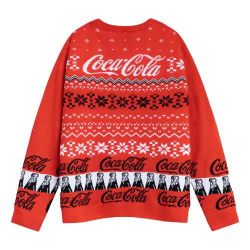 (M, Red) Coca-Cola Mens Logo Christmas Jumper 1