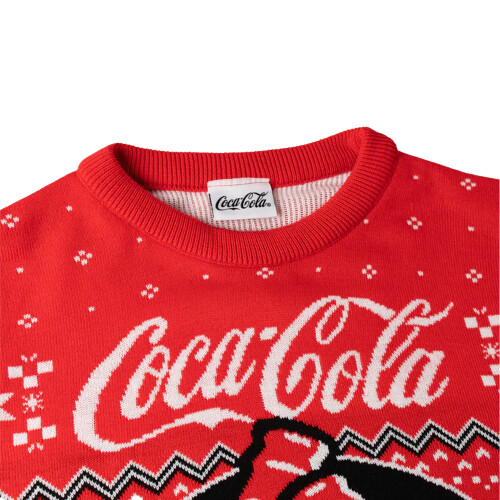 (M, Red) Coca-Cola Mens Logo Christmas Jumper 2