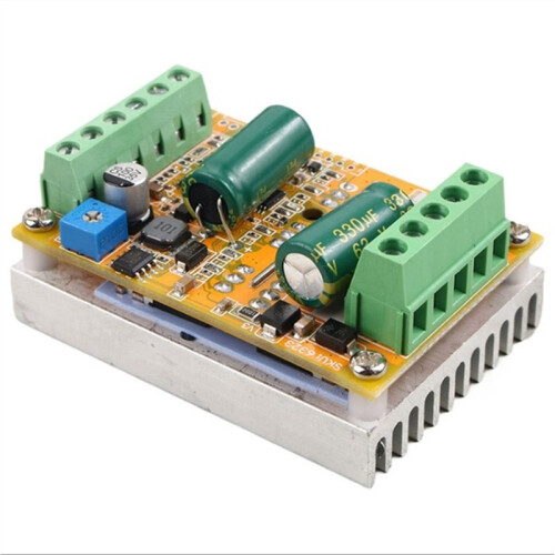 300W BLDC Three-Phase  Brushless Motor Controller DC6.5V-50V No Hall Motor Drive Control Module PWM Signal Input