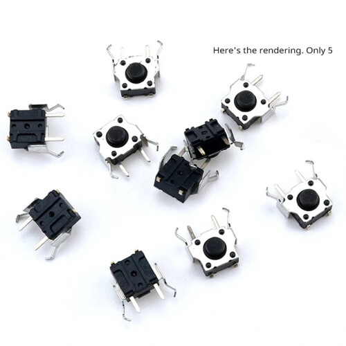 5PCS for   SP Left and Right Trigger Button   Sp NDS L R Key Micro 2