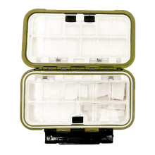 Waterproof Fishing Tackle Box Fishing Tool Storage Box Fish Hook Lure Fake Bait Boxes Carp for Fishing Supplies Green