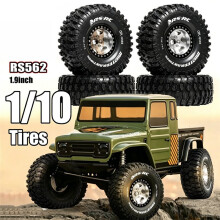 Pneus 1,9" pour Crawler RC, Antidérapants, Tout-Terrain, en Caoutchouc Renforcé, pour Crawler RC 1/10 TRX4 TRX6 Gen8 RS562, Couleur Cuivre