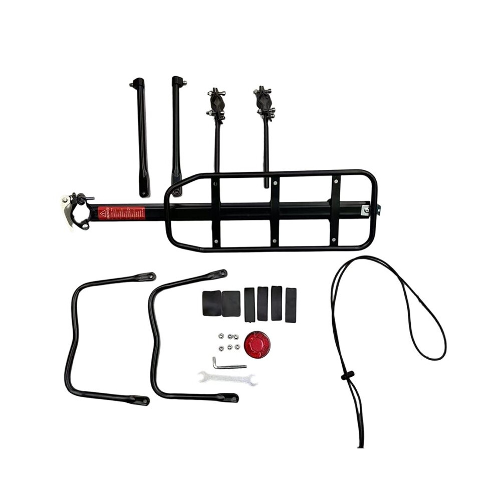 Saudism Bike Rear Rack: Fits Wheels Capacity, Quick-Install, All-Weather Design