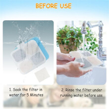 12+12 Pack Replacement Filters for Oneisall PW07SAU 10L/2.64Gal Stainless Steel Dog Water Fountain