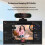 Webcam 4K de 12MP com Microfone, Câmera de Vídeo USB para Computador, Chamadas de Vídeo, Streaming, Plug And , USB para PC 3