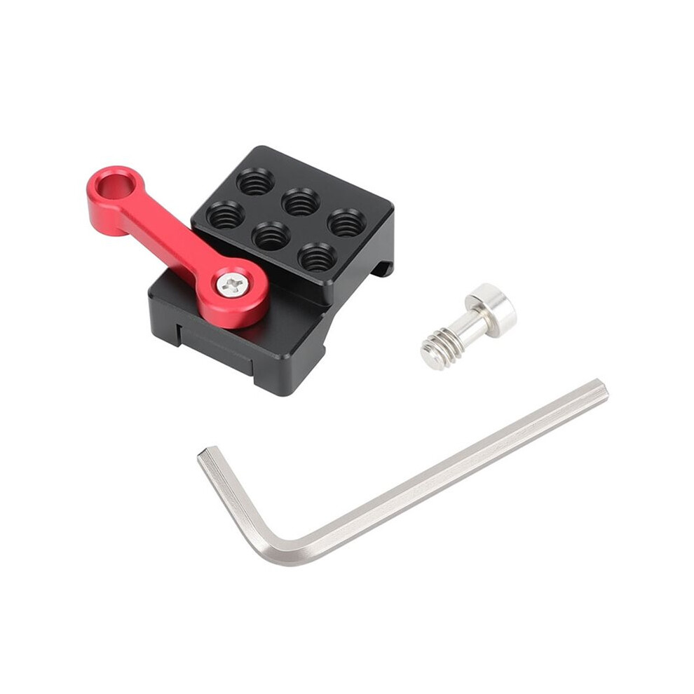 Quick Release Clamp With 1/4" Threaded Holes For Nato Rail Camera Cage Rig, Monitor Cage, Cold Shoe Vedio Accessories 4712896398371