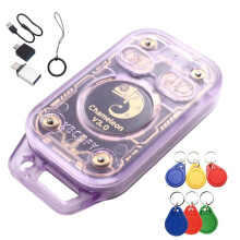 Lecteur de Puces RFID Chameleon V3.0, Émulateur de Cartes à Puce, Copieur D'Étiquettes IC, Lecteur/Graveur NFC + Porte-Clés 3XUID/CUID