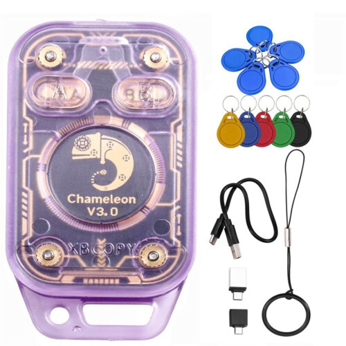 Chameleon V3.0 RFID  Chip Reader  Card Emulator ID IC Tag Copyer NFC Reader Writer+5XCUID/UID Keychain