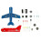 LED Flow Light Aircraft Model Kit DIY Electronic Kit DIY Electronic Welding Practice Kit Electronic Science Assembly Kit 1
