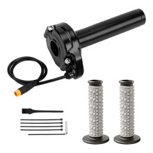 Ebike Full Twist Throttle for Macfox, 3 Pin Handle Throttle Grip Kit 12V-72V for HappyRun Freego Heybike Electric Bike