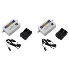 2X DVD-T Finder Digital Antenne Antenne TV Antenne Signal Stärke Meter Weiß