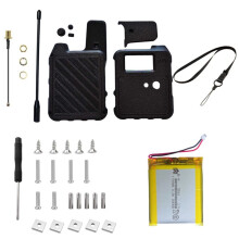 Case with Antenna and 3000mAh Battery Set for Wio Tracker L1 Dev Board All-in Screen Protection Shell Black