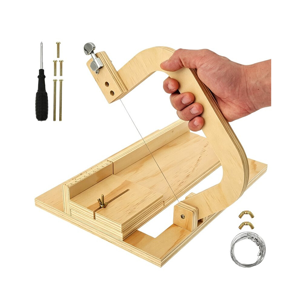 Wooden Soap Cutter Adjustable Wire Handmade Soap Making Slicer Multipurpose Diy Candle Trimming Cheese Butter Bread Tool 4712139568233