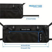 Foldable Wagon Side Pocket for Umbrella Oxford Storage Bag with Mesh Pouch for Folding Wagon Garden Cart Accessories