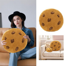 Chocolate Cookie Pillow Patio Mat Photography Props Car Mat Floor Pillow Mat