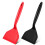 Silicone Spatula Pancakes Shovel Omelette Spatula Turner for Eggs Fish Pancake Kitchen Scraper Black 6