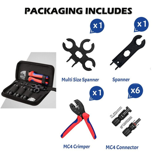 27 Packs Crimping Pliers Tools Kit for  Electeical Connectors Solar Panel PV Cable Female Connector Termianls Sets 2