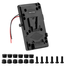 Adaptador de Placa Traseira para Sapata V-Shoe V-Mount V-Lock da para , Bateria Externa para Câmera DSLR, Filmadora e Luz de Vídeo