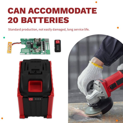 21700 Li Battery Case with PCB Board for DIY Shell Box with for BMS PCB Board Charging Protection Can Install 20 Battery 2
