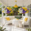 2 Sets Artificial Hanging Violet Flowers with Baskets 5