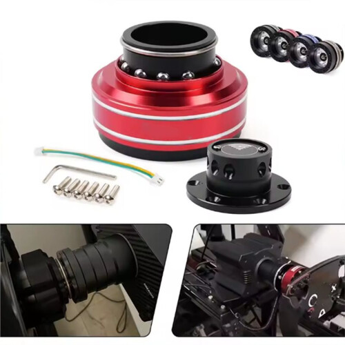 Car Modification Accessory 70mm Steering Wheel Quick Release Hub+ 6-Hole Quick Release for Racing Game Simulators 2