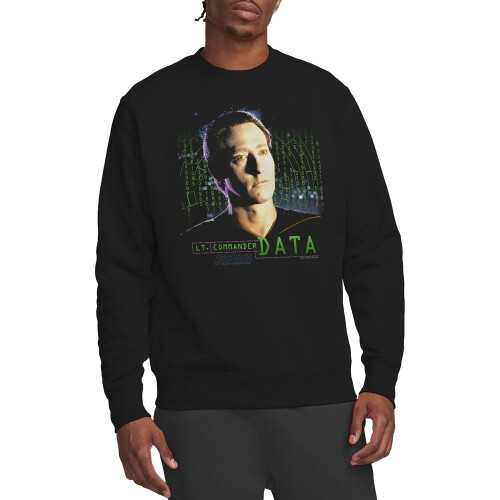 Star Trek (L, Black) Star Trek Unisex Adult Data Sweatshirt 2