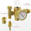 Lassen Gasregelaar Flowmeter met Gasslang, Lekvrije Argon CO2 Drukmeter met Universele Multi-Interface 3