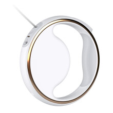 Portable Retractable Dog Leash Ring 3 Meter Highlight Lighting Puppy Traction Rope Pet Collar LED Light White